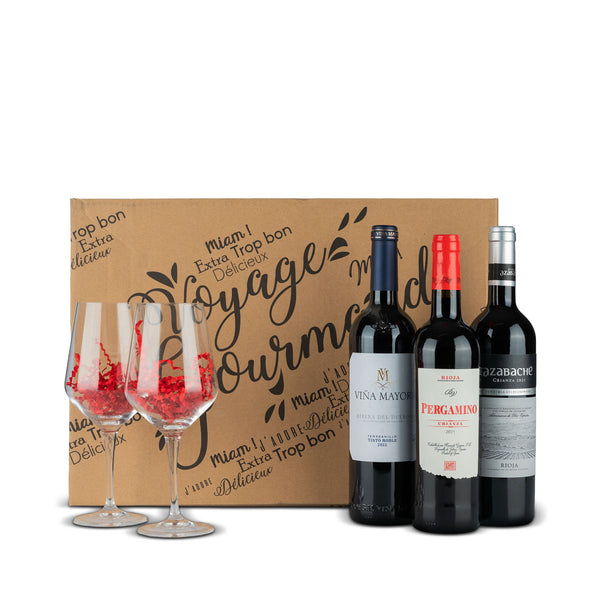 Estuche 101 | Selección de Vinos Reserva con Decantador